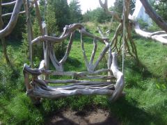 Wooden swing seat